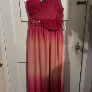 Elegant Pink Ombre Gown